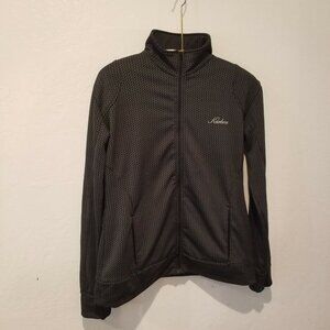 Karbon Women's K-Wick Thermic Full-Zip Jacket Gray Black Print Lightweight Large
